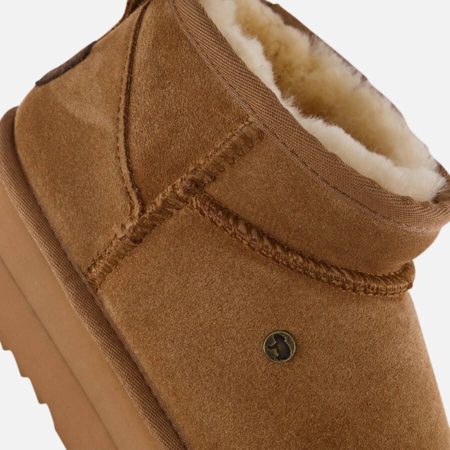 Warmbat Durack Gevoerde boots cognac Suede