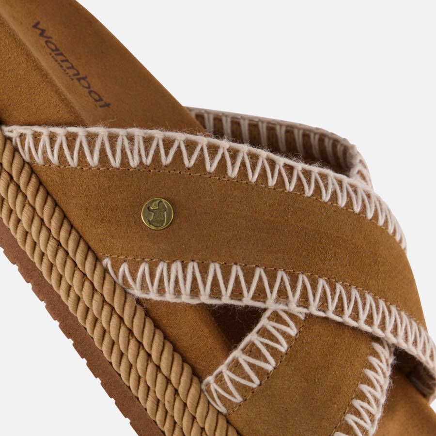Warmbat Nullagine Slippers cognac Suede