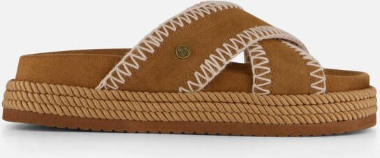 Warmbat Nullagine Slippers cognac Suede