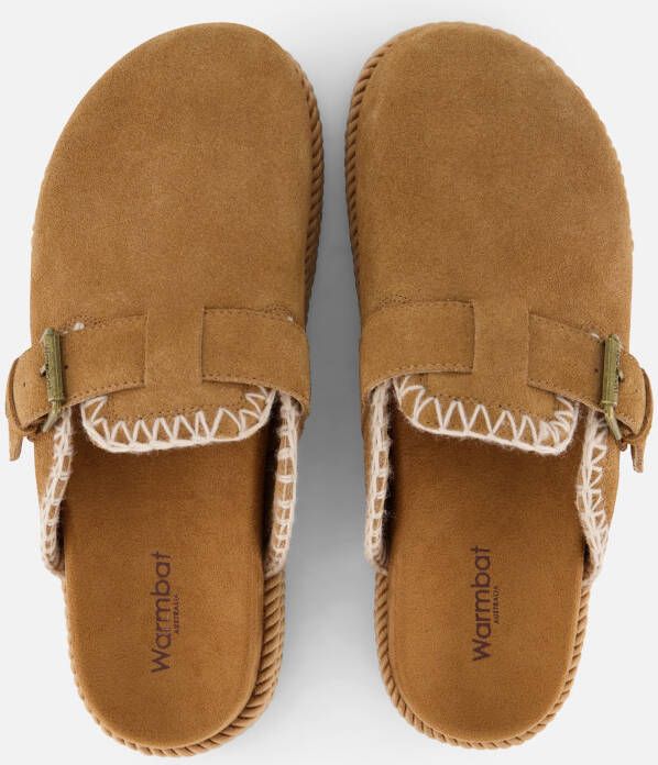 Warmbat Warrego Slippers cognac Suede