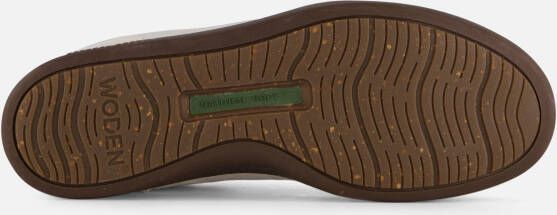 Woden Bjork Mix Sneakers wit Leer