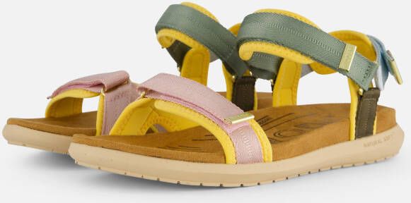 Woden Line Lite Sandalen groen Textiel