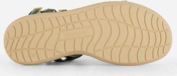 Woden Line Lite Sandalen groen Textiel