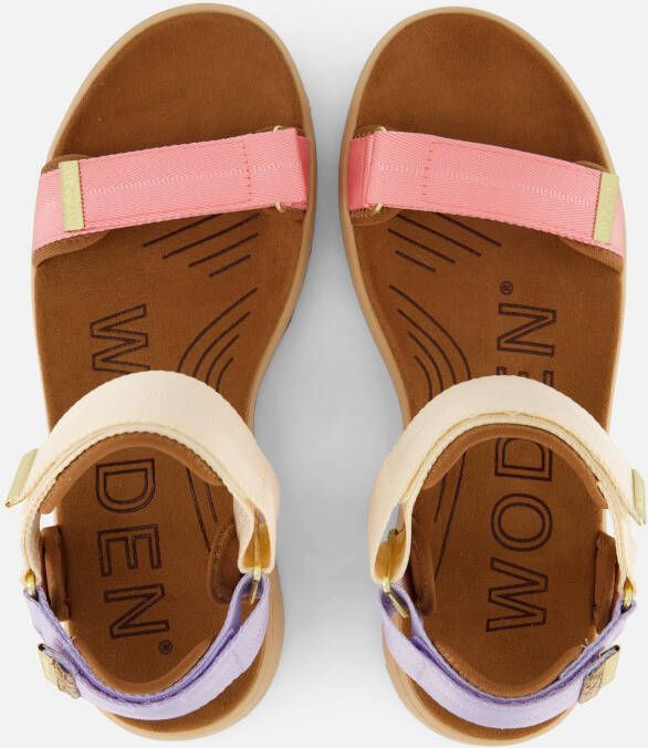 Woden Line LIte Sandalen roze Textiel
