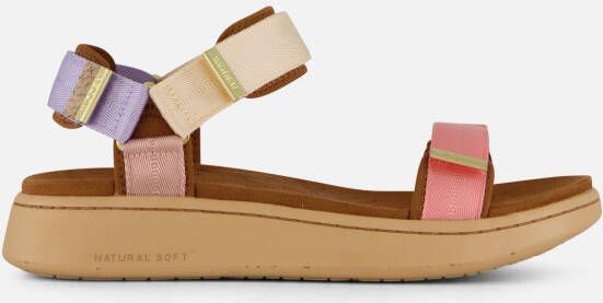 Woden Line LIte Sandalen roze Textiel