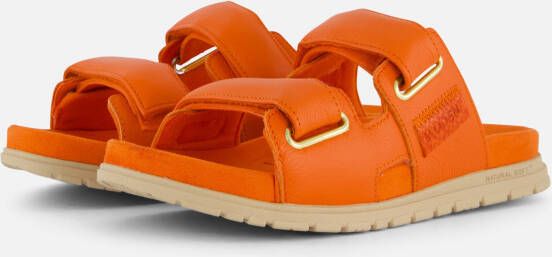 Woden Lisa Sandalen oranje Leer