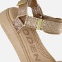 Woden Sandaal -Line Glitter Coffee Cream - Thumbnail 14