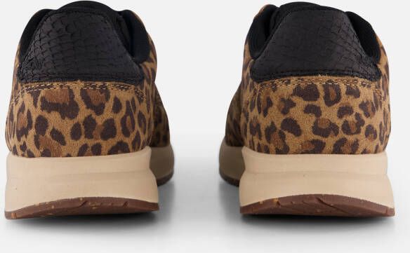 Woden Nicoline leopard sneakers bruin