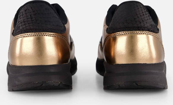Woden Nicoline metallic sneakers goud