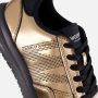 Woden Nicoline Metallic Sneakers goud Leer Dames - Thumbnail 6