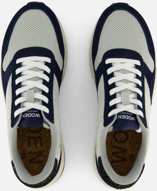 Woden Nicoline Sneakers blauw Textiel