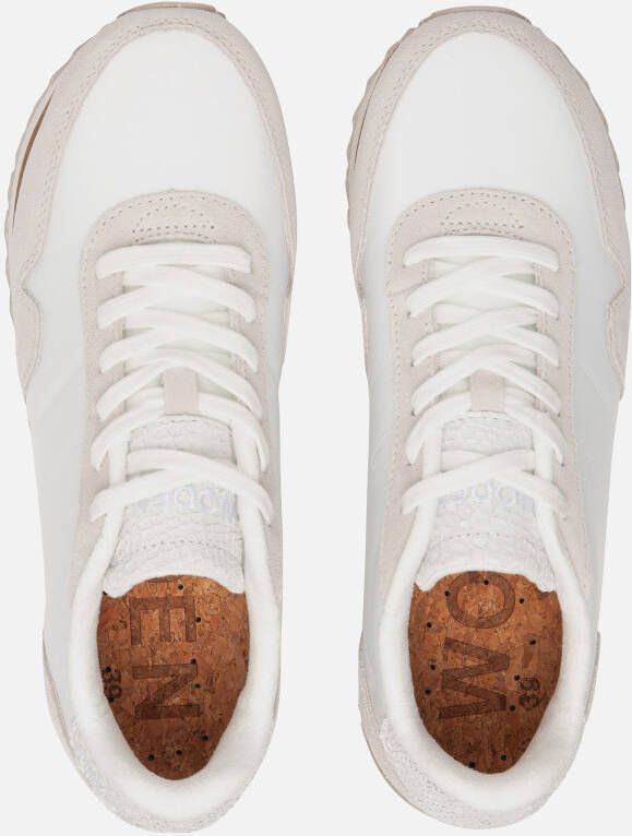 Woden Nora III Plateau Sneakers wit suede