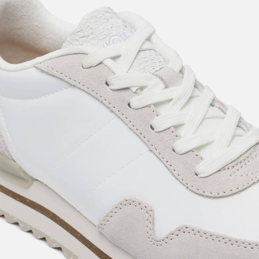 Woden Nora III Plateau Sneakers wit suede