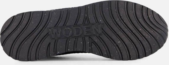 Woden Ronja Croco Sneakers zwart Leer