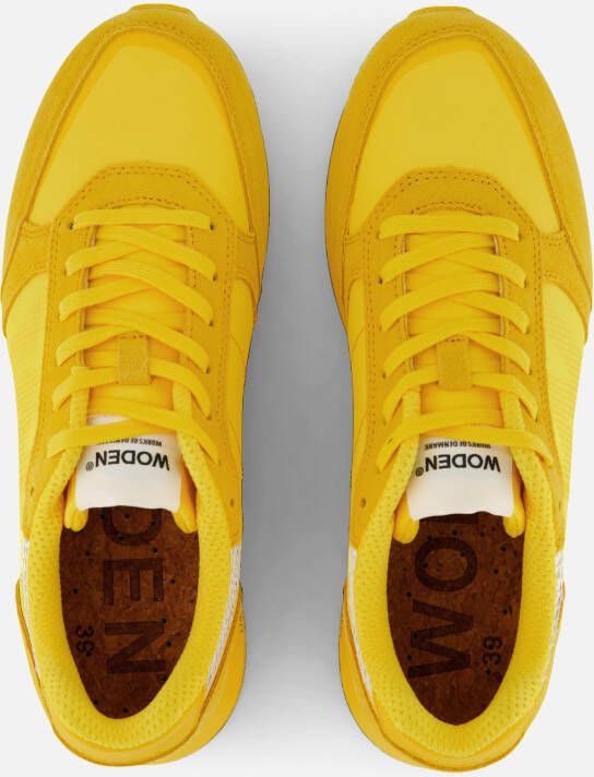 Woden Ronja Fruit Sneakers geel Suede