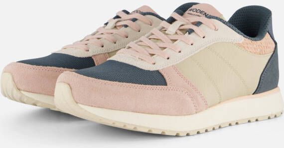 Woden Ronja Multi Sneakers beige Textiel