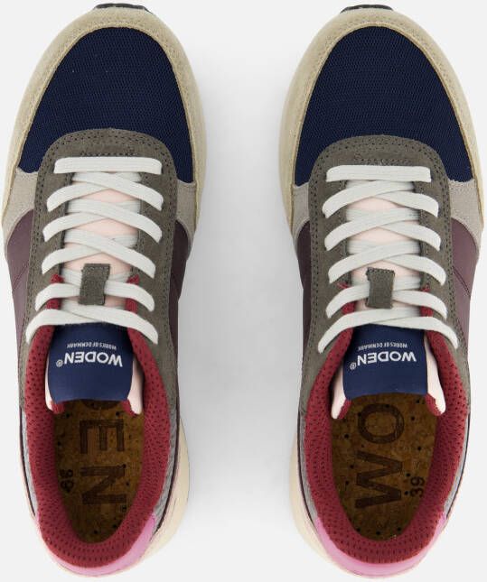 Woden Ronja Sneakers bruin Leer