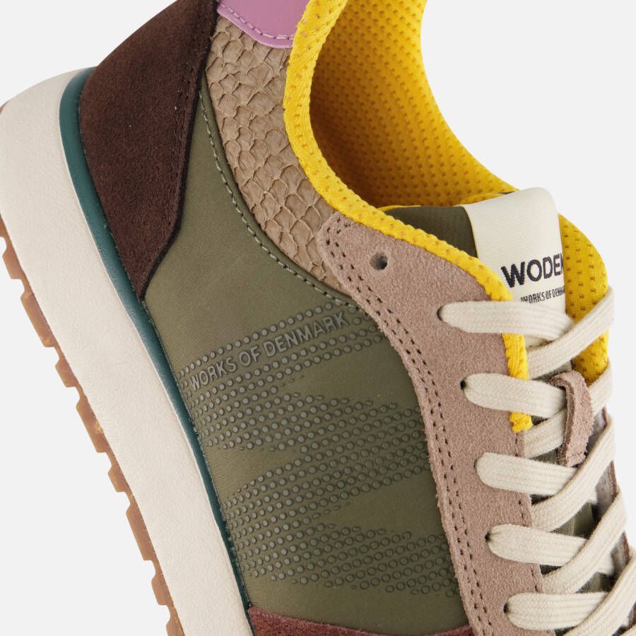 Woden Ronja Multi Sneakers bruin Suede