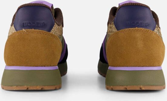 Woden Ronja Sneakers groen Leer