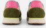 Woden Kleur-geblokkeerde leren sneakers met kurkzool Multicolor Dames - Thumbnail 6