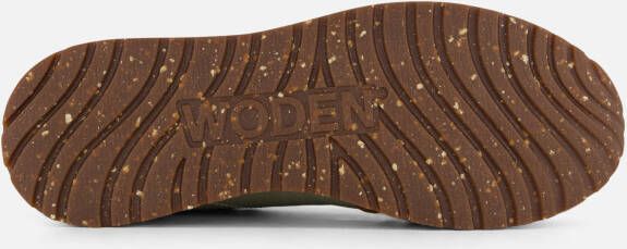Woden Ronja Sneakers groen Leer