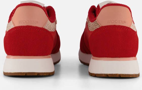 Woden Ronja Sneakers rood Textiel