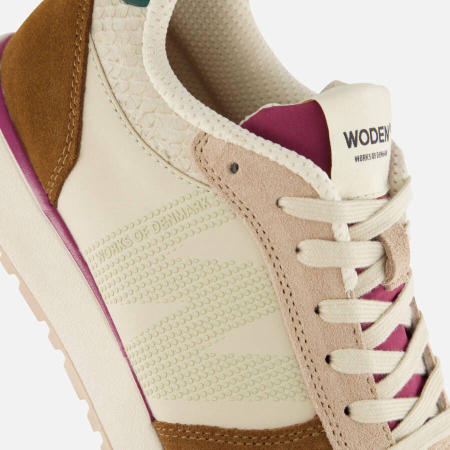 Woden Ronja Sneakers rood Textiel