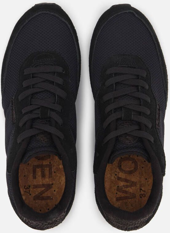 Woden Signe Sneakers zwart Suede