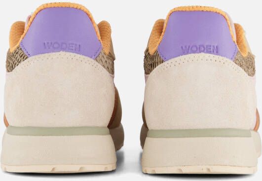 Woden Sneakers beige Textiel