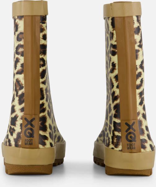 XQ Footwear Leopard Regenlaarzen beige