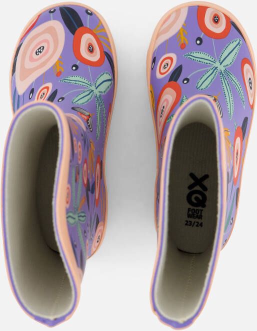 XQ Footwear Regenlaarzen paars Rubber