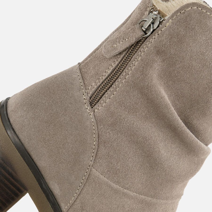 Feyn enkellaarzen met hak beige - Foto 2