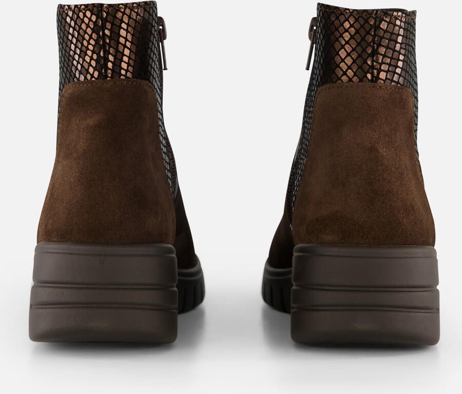 Feyn Enkellaarsjes bruin Suede - Foto 3