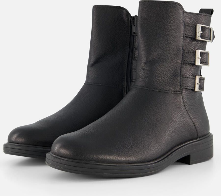 Feyn Enkellaarsjes zwart Leer - Foto 2