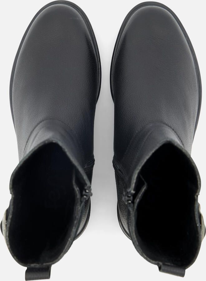 Feyn Enkellaarsjes zwart Leer - Foto 4
