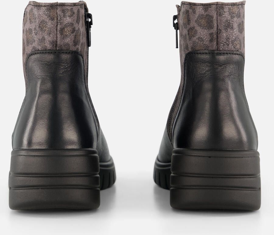 Feyn Enkellaarsjes zwart Leer - Foto 2