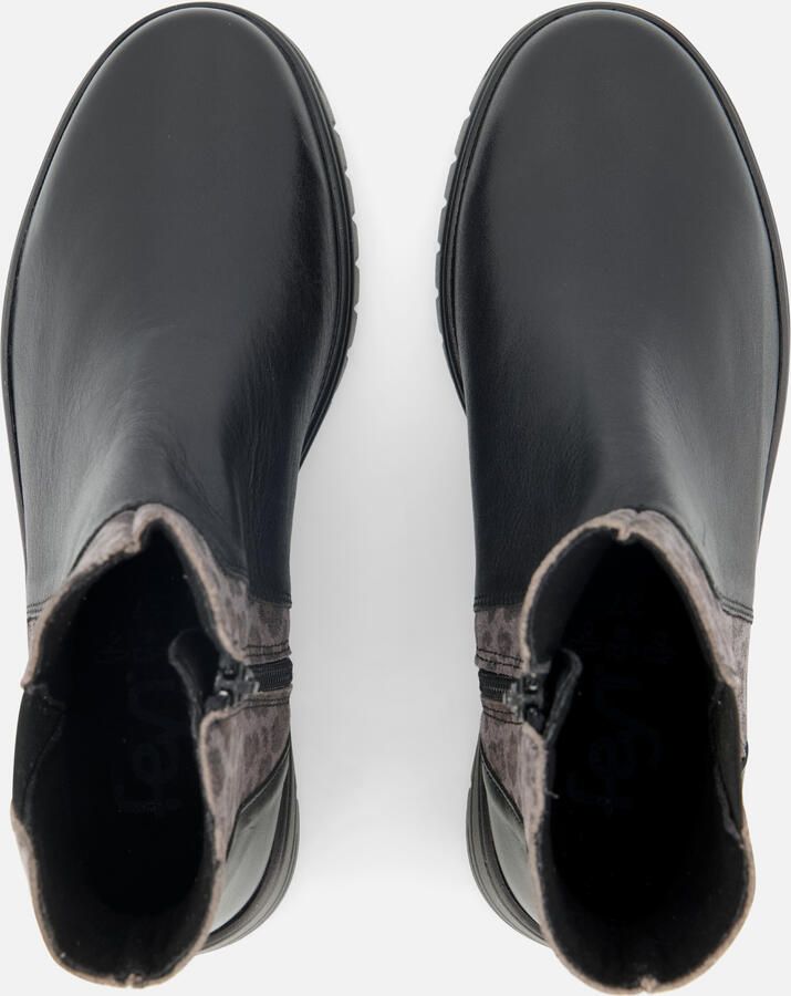 Feyn Enkellaarsjes zwart Leer - Foto 3