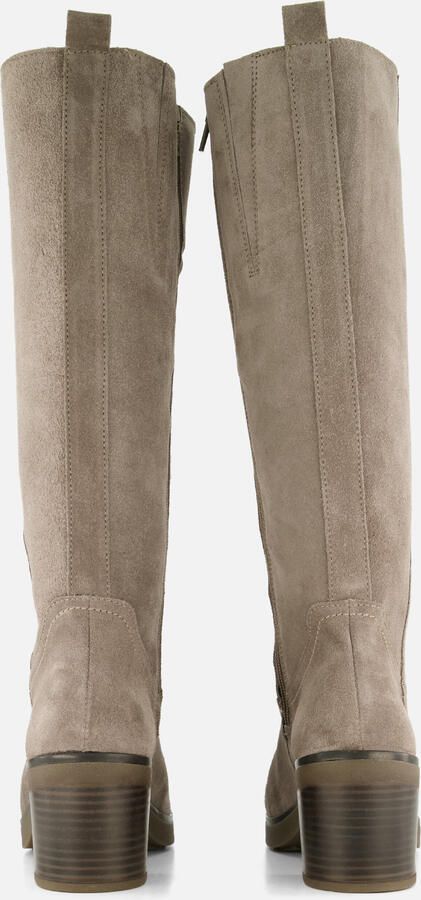 Feyn Hoge laarzen beige Suede