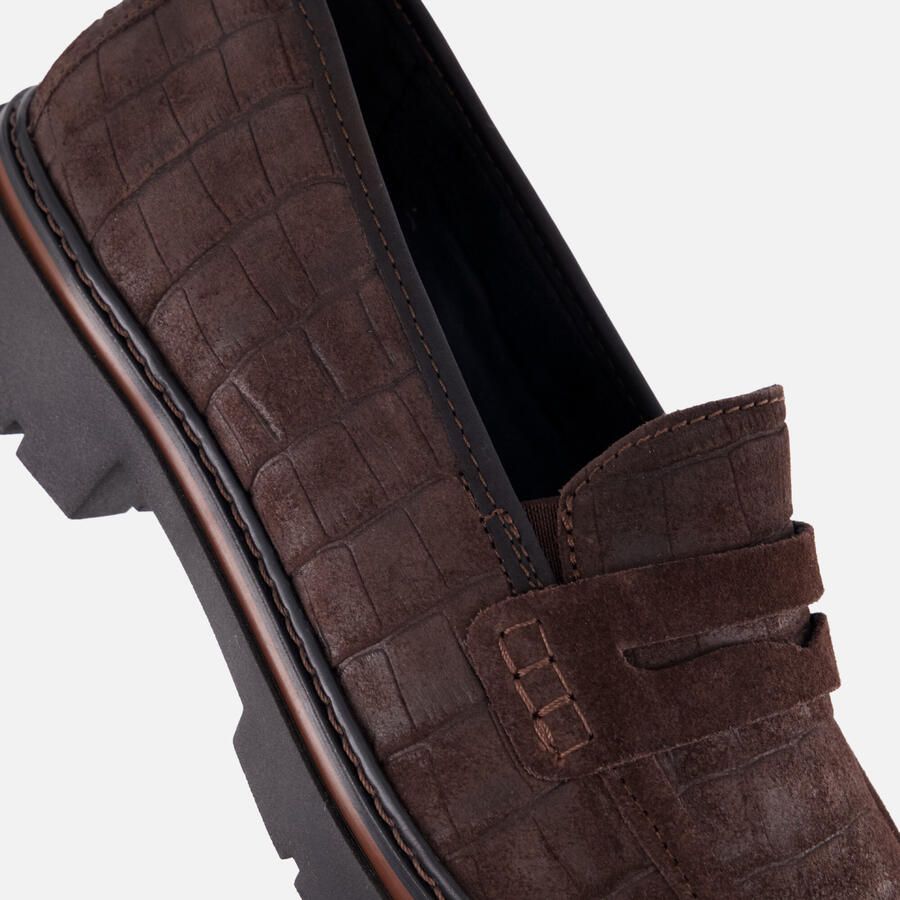Feyn Instappers bruin Suede - Foto 2