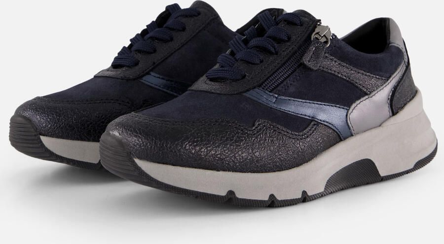 Feyn Jasmin Sneakers blauw Suède