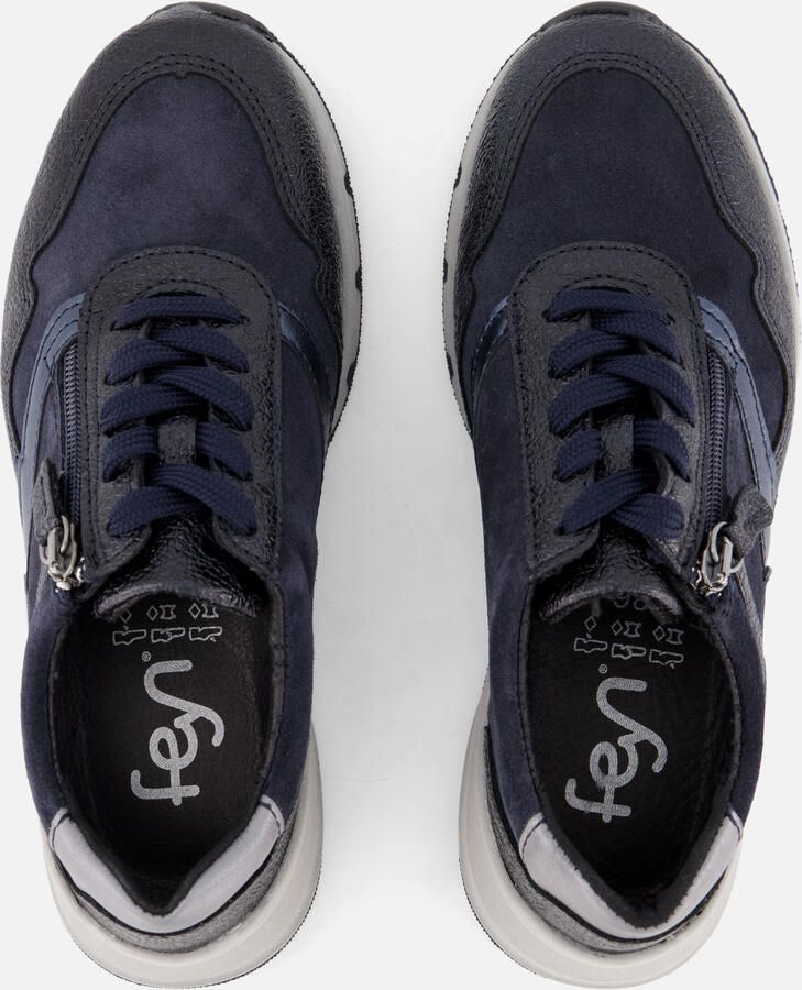 Feyn Jasmin Sneakers blauw Suède - Foto 3