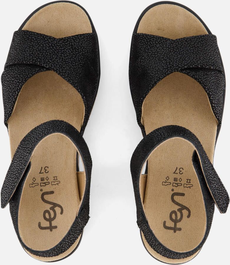Feyn Mia01 Sandalen zwart Leer - Foto 3