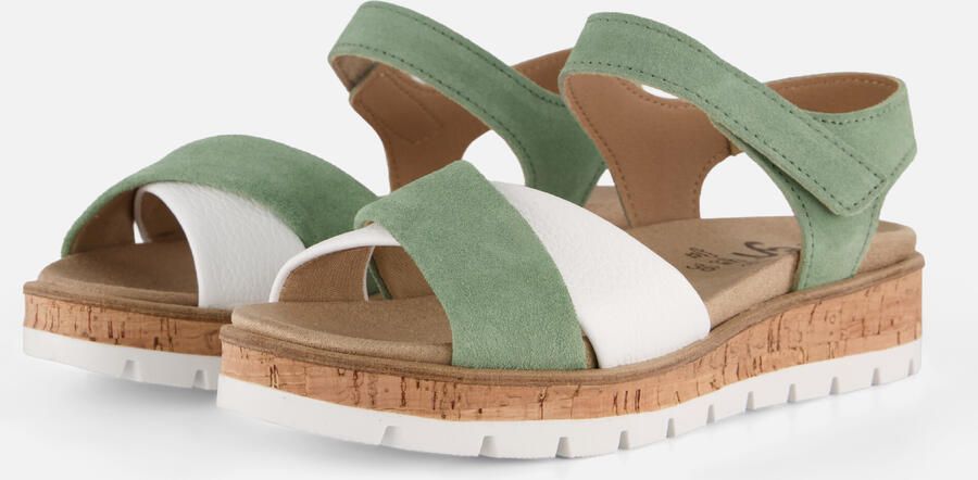 Feyn Sandalen groen Leer