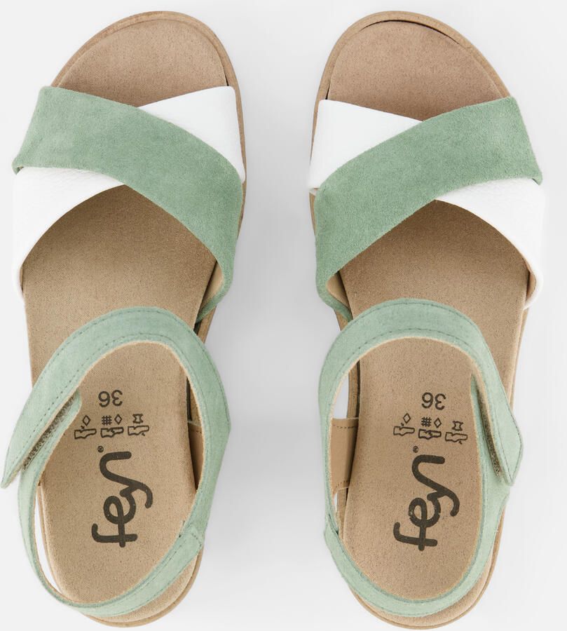 Feyn Sandalen groen Leer - Foto 2