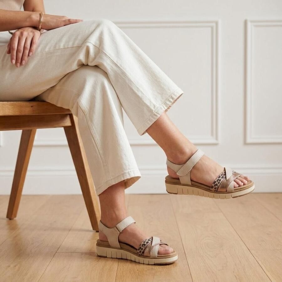 Feyn Sandalen wit Leer