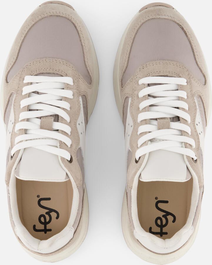 Feyn Sneakers beige Suede - Foto 3
