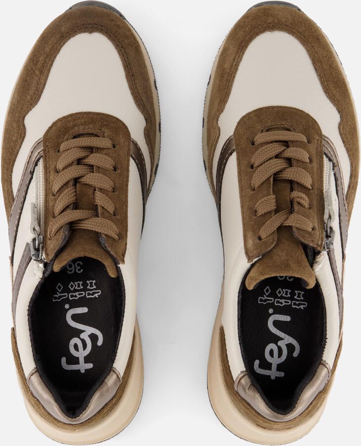 Feyn Sneakers beige Suède - Foto 3