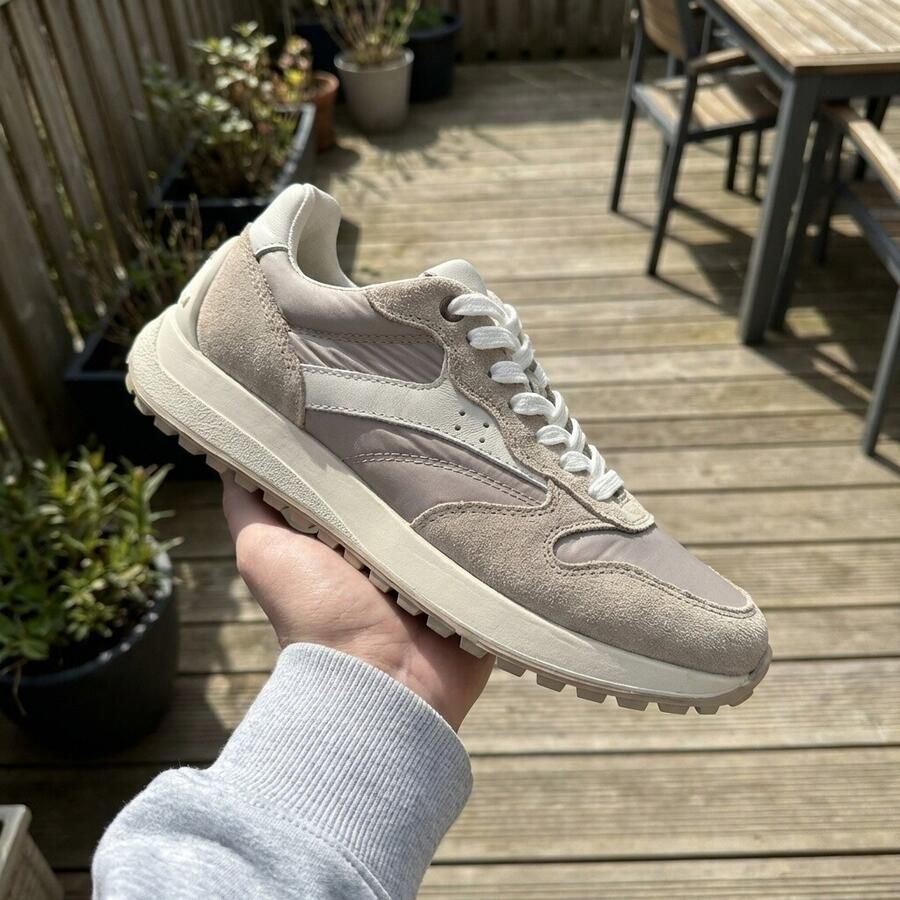 Feyn Sneakers beige Suède - Foto 2