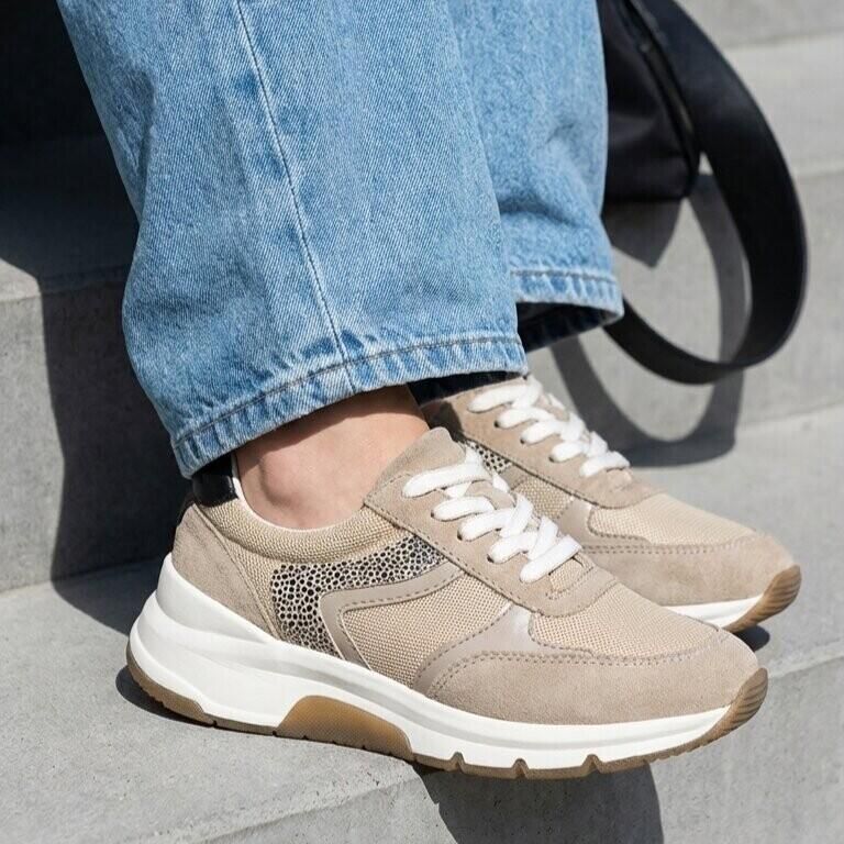 Feyn Sneakers beige Suède - Foto 3
