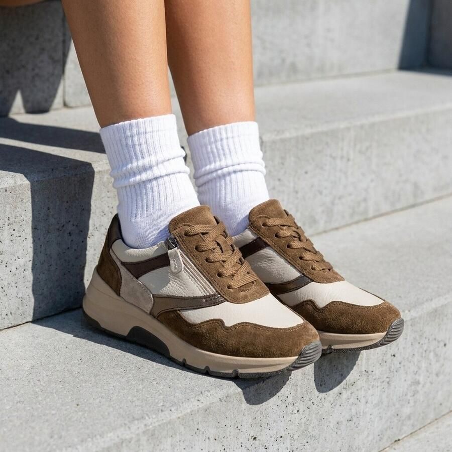 Feyn Sneakers beige Suède - Foto 2